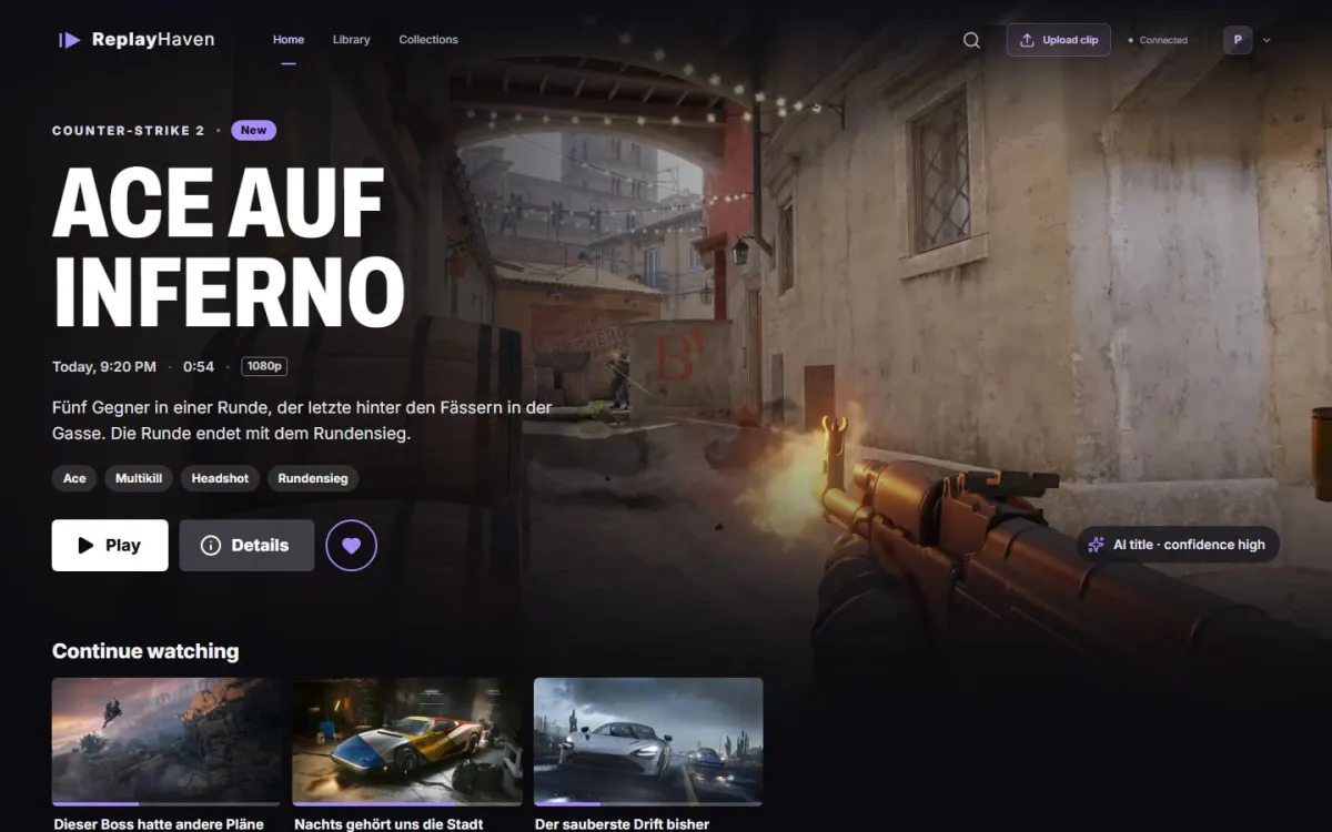 ReplayHaven Web-Bibliothek